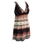 DEKA Women Plus Size Tankini Set Bikini Print Swimwear Brazilian Monokini Swimsuit Bodysuit Vintage Retro Bathing Suit
