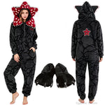 Adult Kigurumi Unicorn Pajamas Winter Thicken Cannibal Flower Demogorgon Cosplay Costume Halloween Suits Slipper XXL Cartoon