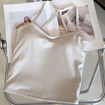 Women's Slim Fit Nude Sports Bra Yoga Fitness Vest Skin Friendly Pilates Top Beautiful Back Design Suspension Yoga Fitness Top