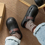 2026 Women Summer Platform Slippers Close Toe Female Leisure House Shoes Soft EVA Female Indoor Street Mulers Slip-on Sandals
