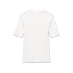 Fashion Casual Short-sleeve Collar Knit Shirt Women White Shirt Short Sleeve Button Down Casual Top For Summer Daily Wear O9JO