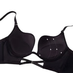Push-Up Bras For Women Non-wire Fixed Cup Bra Sexy Deep U Lingerie Soft 3/4 Cup Brassiere Top Women's Underwear S-XL
