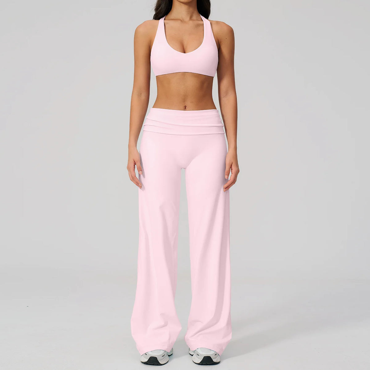 2PCS Yoga Suit Women Tracksuit Sports Set Gym Set Running Workout Clothes Short Sleeves Sports Bra Athletic Wear Yoga Clothing