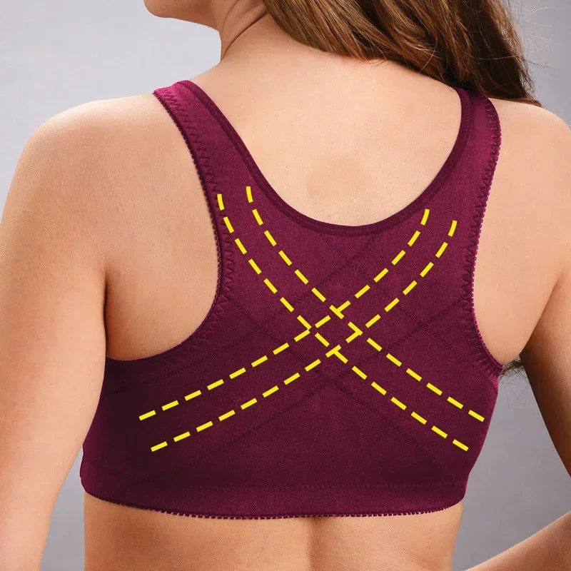 Women Lace Bra Plus Size Push Up Underwear Crop Top S-6XL Seamless Brassiere Female Lingerie Sexy Front Closure Bralette