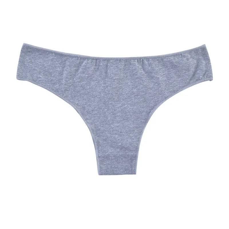 1Pc Women Cotton Brazilian Panties Seamless Underwear Low Waist Briefs Female Underpants Breathable Bikini Sexy Lingerie M-XL