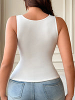 Base Layer Women's Sleeveless Tank Top Underwear Elegant Floral Lace Neckline Camisole Sexy Tops Women