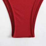 Cut Out Asymmetric One Shoulder One Piece Swimsuit Women Swimwear Female Monokini High Cut Bather Bathing Suit Swim Beachwear