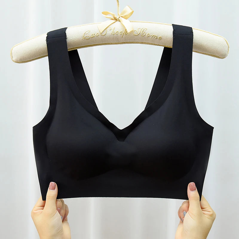 M-7XL Seamless Sport Bra Push Up Bra for Women Wireless Comfort Underwear Sport Brassiere Femme Plus Size Bralette Sexy Lingerie