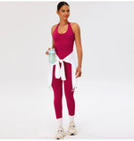 Seamless Gym Top Women Sports Bra Running Neck Hanging Yoga Bra Breathable Sports Underwear Women Push Up Fitness Workout Tops