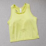 Sports Short Vest Sleeveless, Breathable, Sweat-Absorbent, Wearing Running and Fitness Training Yoga Clothes.