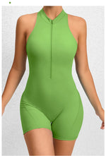 Women Yoga V Backless Jumpsuit Workout Bodysuit Sleeveless Gym Bodycon Sportswear Fitness Yoga Suit One Piece Outfit