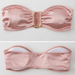 Sexy U Shaped Bandeau Bikinis Sets Mujer Strapless Swimwear Women Gold Swimsuit Bathing Suit Biquinis Brazilian Bikini Swim 2026