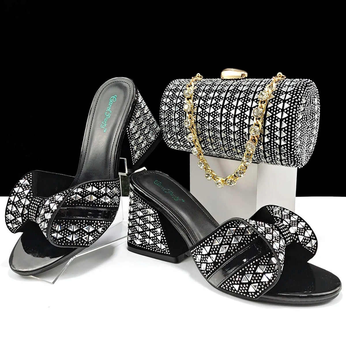 doershow High Quality African fashion Style Ladies Shoes And Bags Set Latest SILVER Italian Shoes And Bag Set For Party HJJ1-10