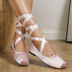 2026 y2k Block High Heels Summer Vintage Black Satin Pink Lolita Mary Janes Shoes Women Sweet Cross-tied Ballet Pumps Footwear