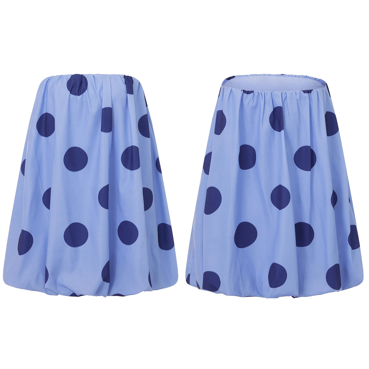 Women Mini Dress Dot Print Backless Tube Dress Summer Party Fashion Casual Strapless Dress