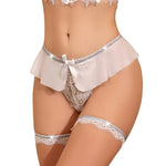 1pcs Low Waist Sexy Lace Bow Women's thongs Sexy Lingerie Fashion New Style Erotic Breathable Female Underwear Lady g-string