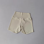 Women's High-Waist Quick-Drying Yoga Sports Shorts Nude Summer Fitness Running Training Three Quarter Length
