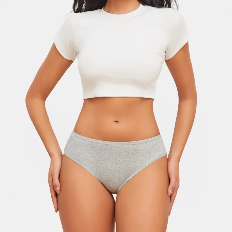 3Pcs/Set Women's Seamless Cotton Briefs Women Panties Solid Color Breathable Underwear Female Low Waist Soft Lingerie S-XXL