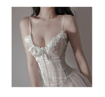 Sexy Lingerie Black Lace Short Nightdress Women Perspective Underwear Suspender Slim Dress Lolita Exotic Costume For Sex Suit