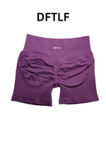DFTLF Women High Waist Yoga Shorts Scrunch Butt Lift Workout Short Squat Proof Fitness Gym Running Sports Push Up Athletic Leggi