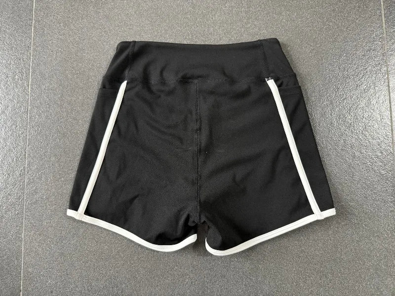 Women's High Waisted Yoga Shorts Slim Fit Hip Lifting Sports Pants Outdoor Running Fitness Gym Workout Shorts