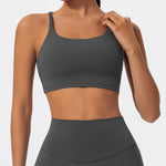 Hearuisavy Summer Ultra-Soft Fabrics Sports Bra Gym Top Women Push Up Workout Quick-Dry Yoga Top Sportswear Fitness Underwear