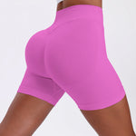 Women Sexy High Waisted Yoga Shorts Fashionable and Running Fitness Pants Summer Solid Color Yoga Leggings
