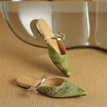 New Chinese Style Summer Cool Slippers Women Wear Fashion Bag Head Flat Shoes Versatile Women Shoes for Women
