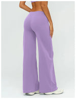 Wide-leg Pants Women Bell-bottoms High Waist Yoga Pants Workout Gym Leggings Naked Feel Pilates Running Cycling Sports Trousers
