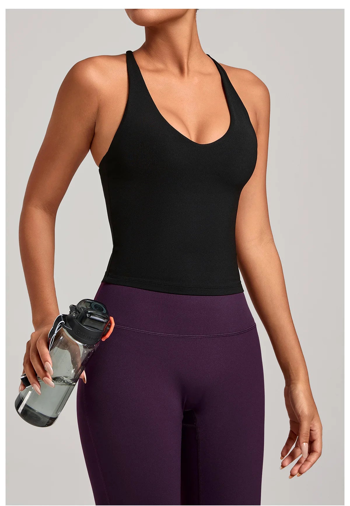 Women Sports Yoga Vest With Cross Shoulder Straps Quick Drying Sexy Yoga Bra Gym Breathablefitness Push Up Training Sports Vest