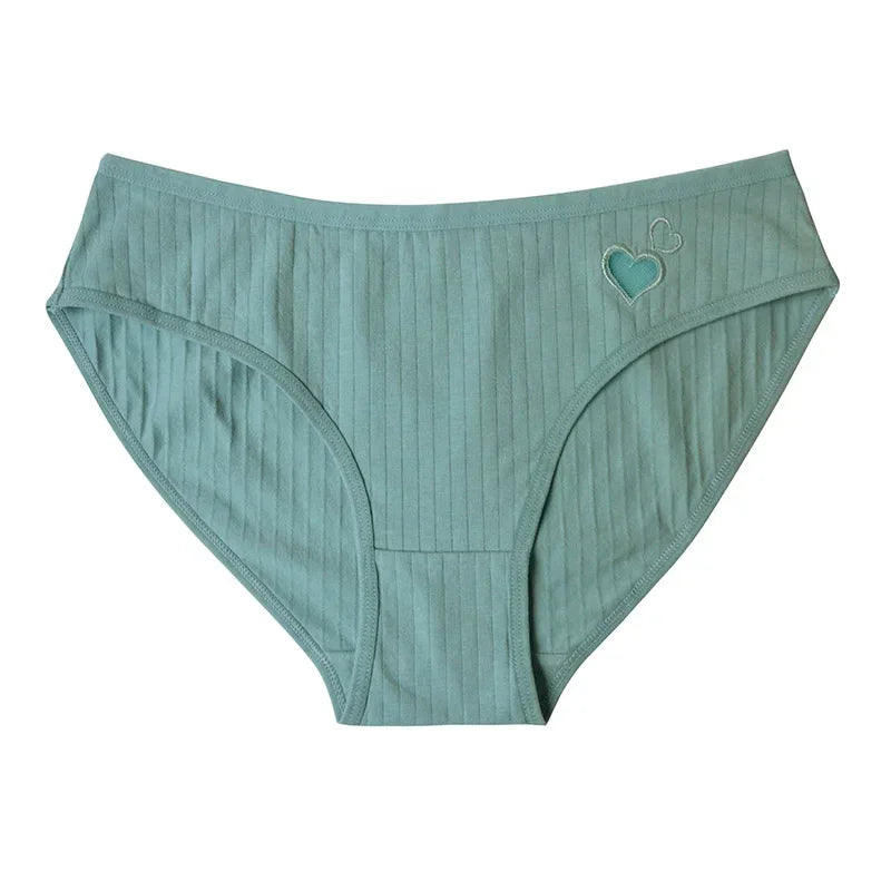2Pcs/Set Cotton Panties For Women Briefs Low Rise Seamless Underwear Female Underpants Comfort Sexy Lingerie M-XL