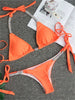 Luxury Rhinestone Bikini Women 2025 Sexy Orange Yellow Crystal Diamond Push Up Thong Swimsuit Beach Bathing Suit Tanga Swimwear