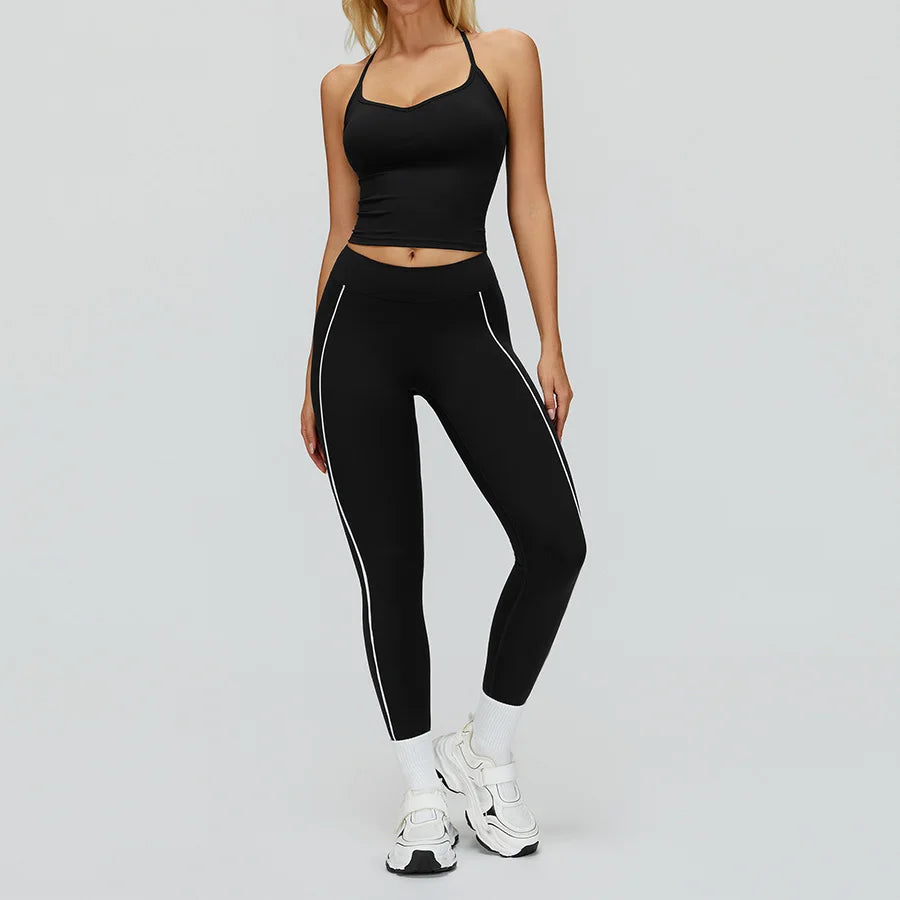Women Yoga Set 2/3PCS Gym Clothes Long Sleeved Sportswear Yoga Suits Fitness Tracksuits Sport Outfits Crop Tank Bra Gym Leggings