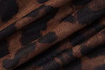 FDYOUI Women's Deep V-neck Lace Patchwork Mesh T-shirts 2026 Summer Sexy Sleeveless Buttons Leopard Tops Tee Shirt Streetwear