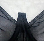 European and American erotic lingerie, sexy and hot see-through push-up slim fit halter neck one-piece