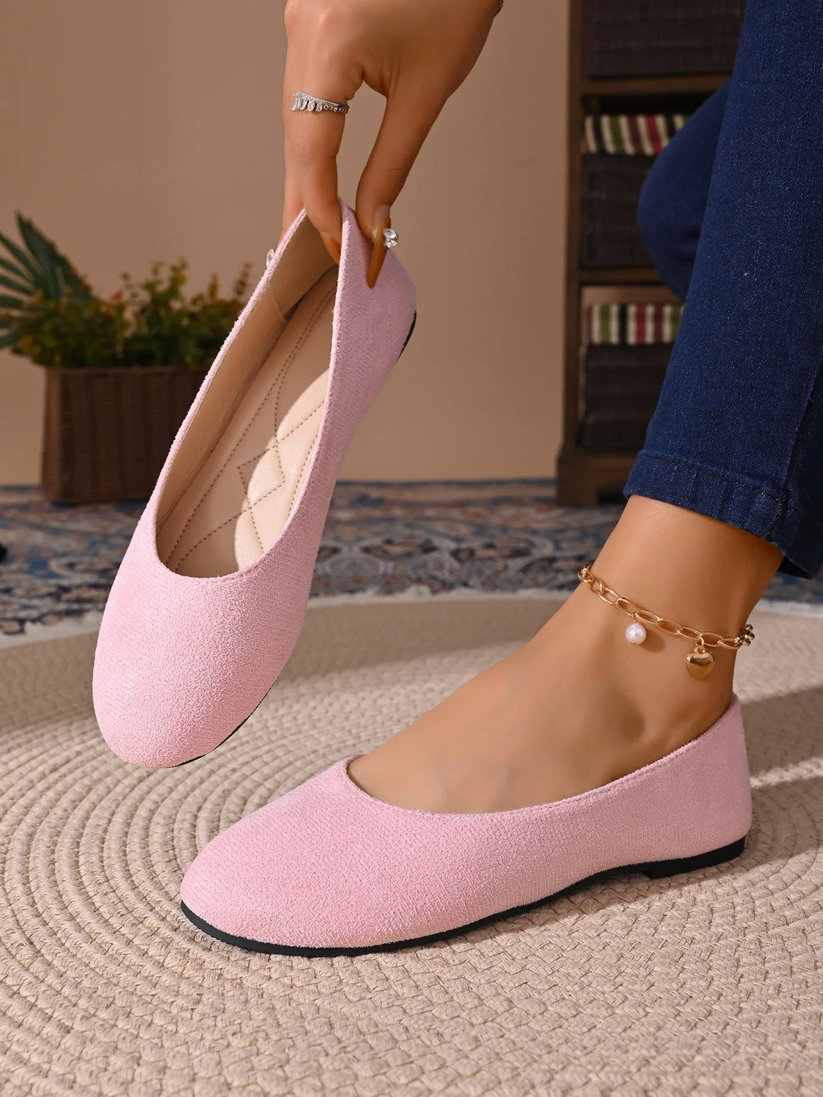 Women Flats Shoes Comfortable Knit Ballet Flat Shoes Women Casual Slip on Loafers Office Boat Sneakers Women Zapatos De Mujer