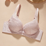 Oleno Elegant Lace Bras Underwear Small Bra Plus Size Wireless Adjustable Lace Women's Bra Breast Cover B C D E Cup Large Size