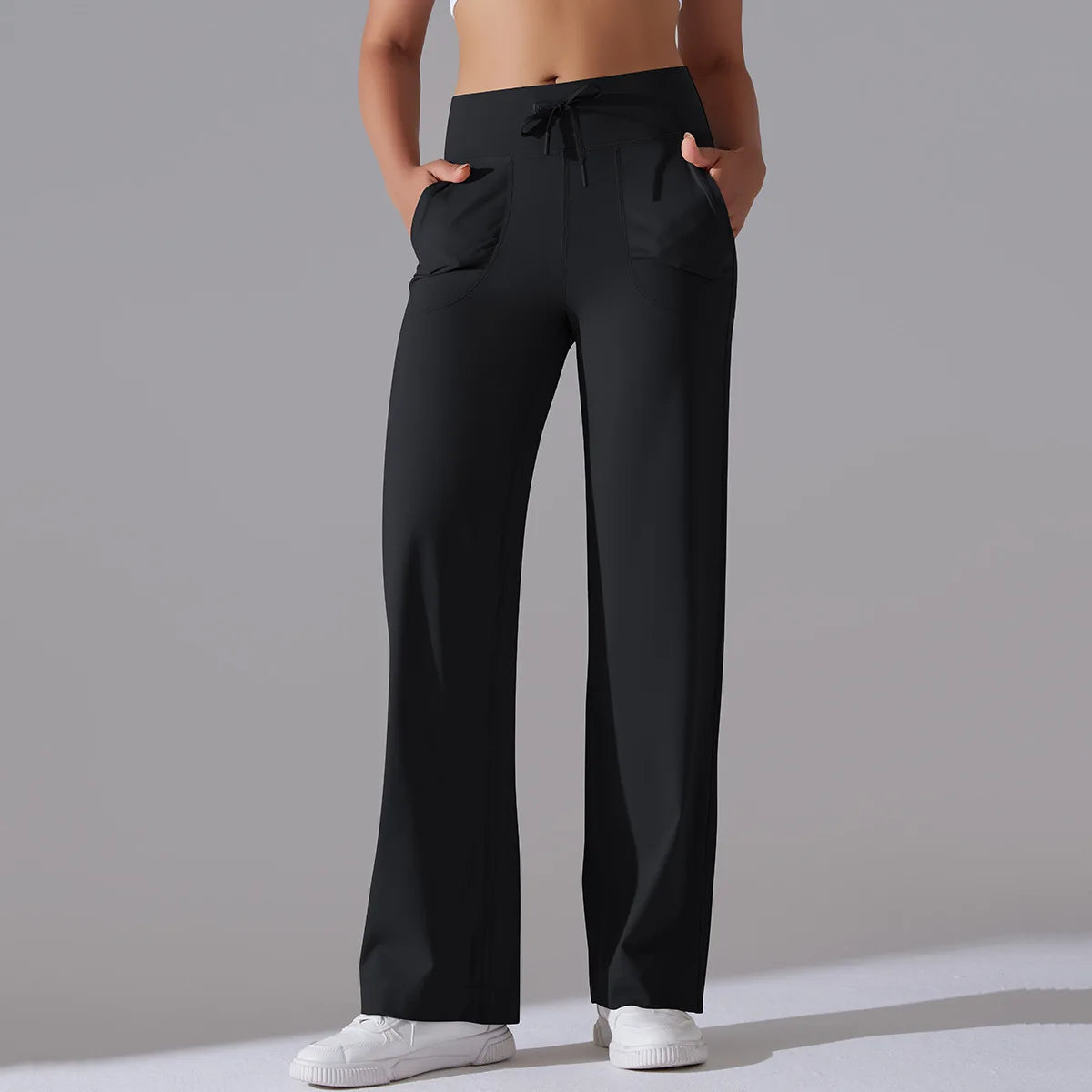 New Yoga Straight Leg Sweatpants Straight Leg Women's Loose Tracksuit Pants Wide Leg Outdoor Gym Running Casual Tracksuit Pants