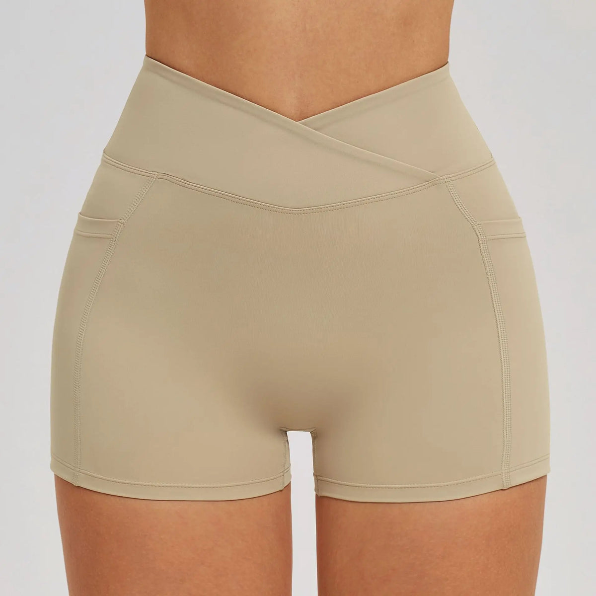 High Waist Yoga Shorts Naked Feeling Fitness Tights Women Sport Biker Shorts Tummy Control Short Legging Female Slim Yoga Shorts