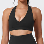 Hearuisavy Summer Women Sports Bra Pilates Yoga Bra Gym Underwear Running Shock Proof Breathable Quick-Dry Fitness Top For Girls