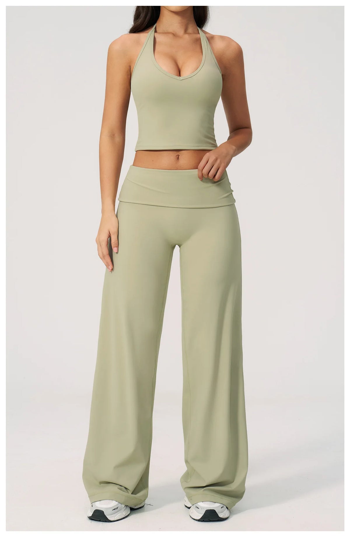 Yoga Pants Women High Waist Fitness Sports Flared Trousers Gym Workout Jogging Wide Leg Pants Female Dance Sports Flared Pants