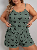 2 Pieces Pajamas Set for Women Sleepwear Loose Crop Tops+Shorts Suit Loungewear Home Clothes Plus Size 3XL 4XL 5XL