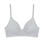 Deep V Knitting Bra Women Wireless Bras Sexy Padded Bralette Ladies Comfortable Brassiere Female Soft Underwear 6 Colors 2023