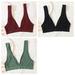 3pcs/lot Seamless Bra Push Up Bras For Women Deep V-neck Bralette Sexy Lingerie Female Low Back Sleep Underwear Unlined Crop Top