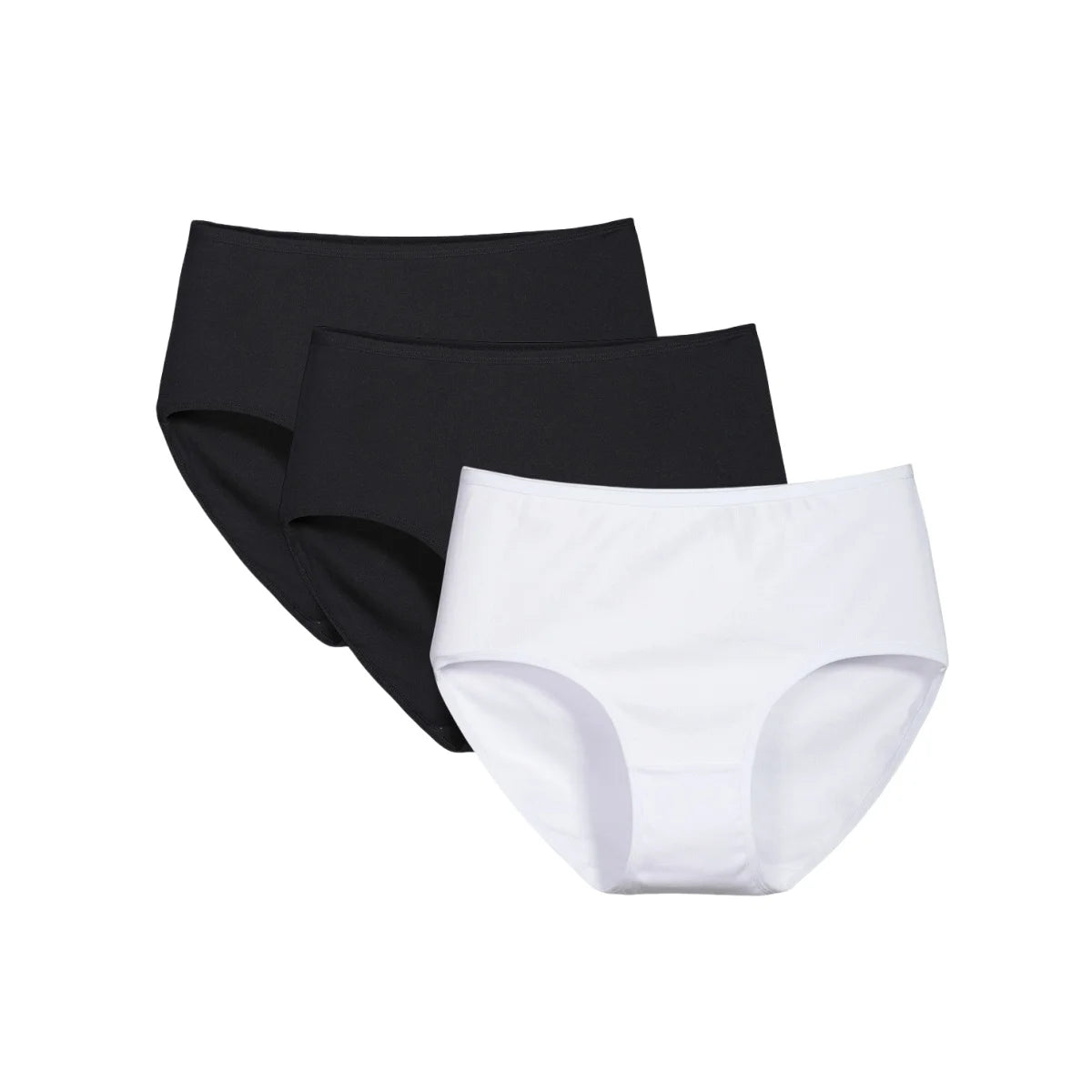 3Pcs/Set Cotton Panties Women Sexy Lingerie Plus Size Women's High Waist Briefs Solid Color Panty Breathable Underpants XS-2XL