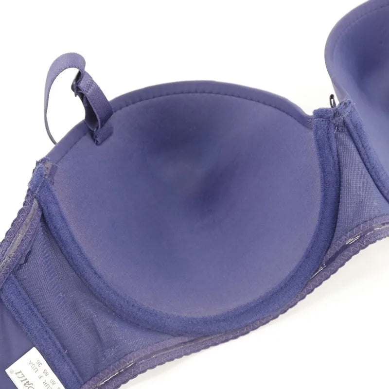 Beauwear Women Sexy Brassiere Seamless Lingerie Tops Underwired Bra Super Push Up Strapless Bh for Dress Big Cup C D DD E