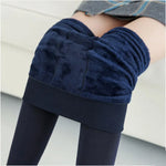 Women Winter Thermal Warm Thick Pantyhose Fluff Lined Stretch Slim Leggings Pants