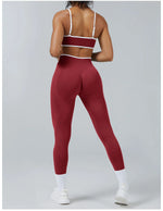2PCS Yoga Suit Seamless Sports Set Gym Outfits Women Tracksuit Running Workout Clothes Sports Bra Athletic Wear Yoga Clothing