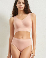 Seamless Bra Set Women Wireless Tanks Bra FemaleLow Rise Thongs Panties Sexy Lingerie Set Comfy Underwear Intimates S-5XL
