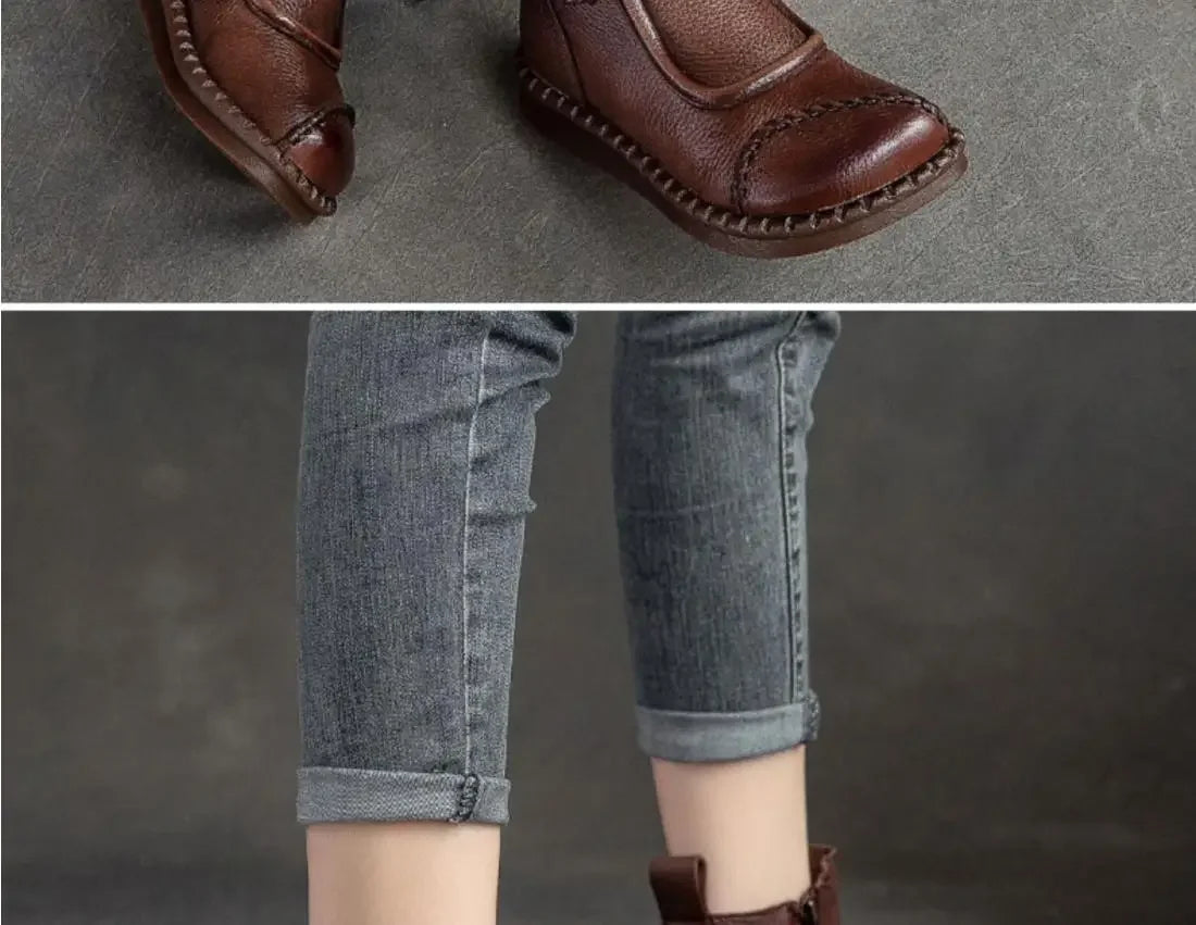 Shoes for WomenCross-tied Ladies Boot Daily Boots Hot Sale Cotton Shoes Round Toe Comfortable Flat Shoes Women Ankle Boots